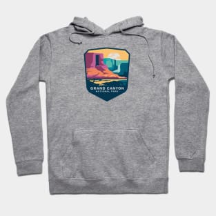 Grand Canyon National Park Colorful Canyon Emblem Hoodie